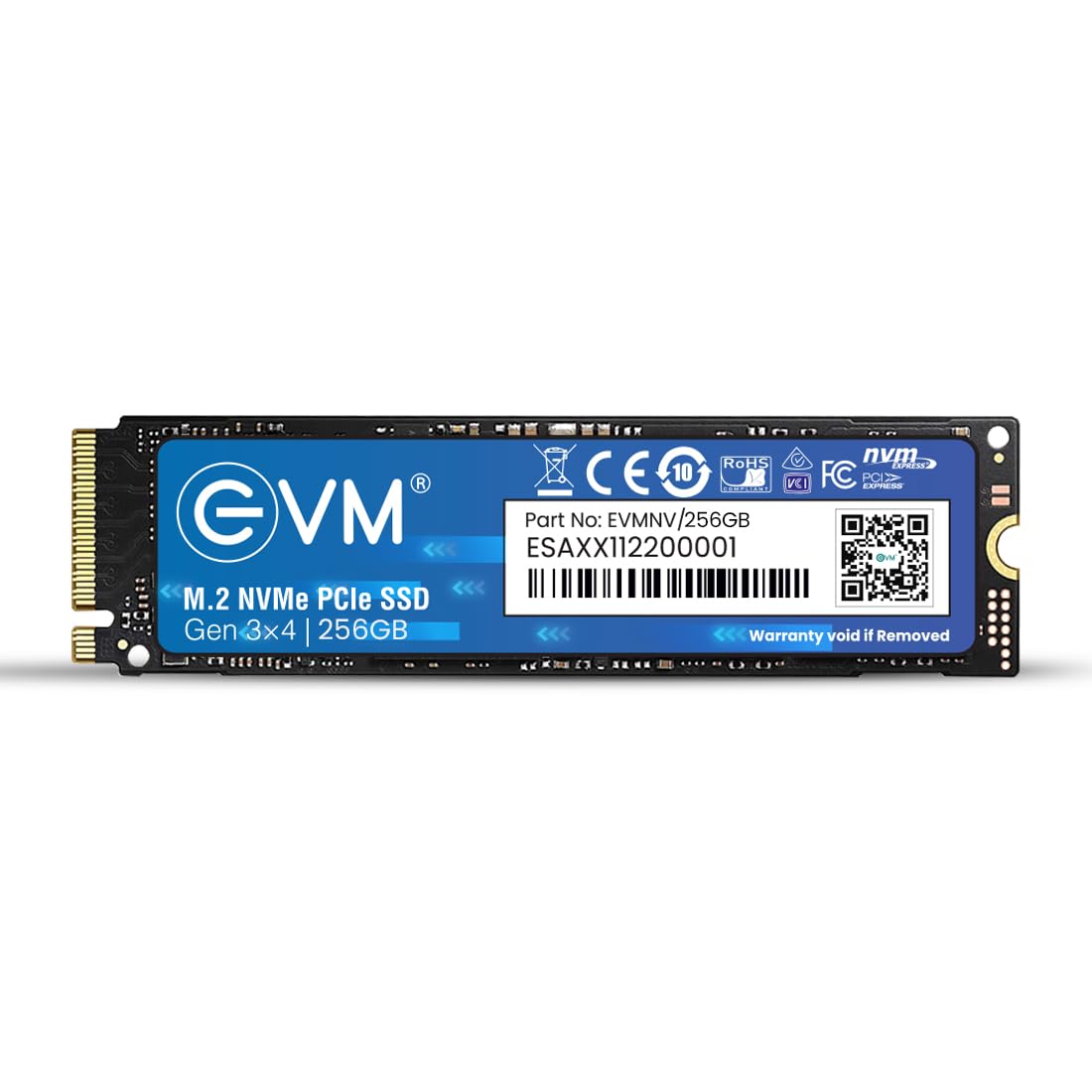 EVM 256GB NVMe M.2 2280 PCIe Gen 3x4 Internal SSD EVMNV-256GB | PhoenixComputers.in