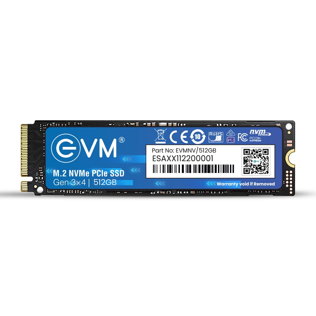 EVM 512GB NVMe M.2 2280 PCIe Gen 3x4 Internal SSD EVMNV/512GB | PhoenixComputers.in