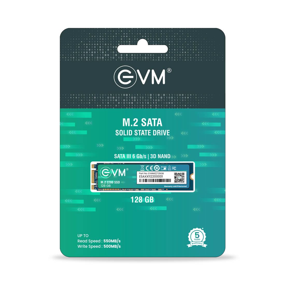 EVM 128GB M.2 SATA SSD 2280 EVMM2/128GB | PhoenixComputers.in
