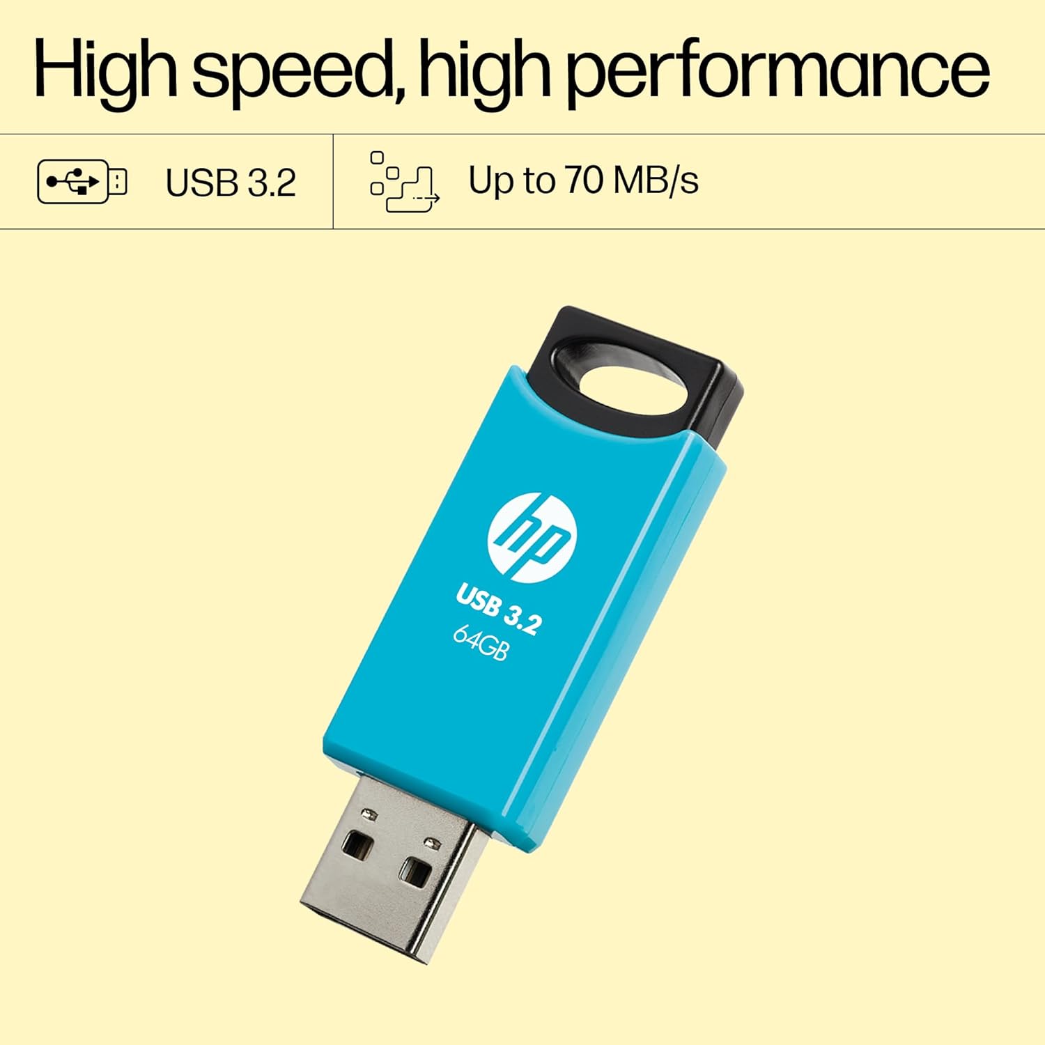 HP 712w 64GB USB 3.2 Flash Drive | High-Speed USB Pen Drive | Blue | PhoenixComputers.in