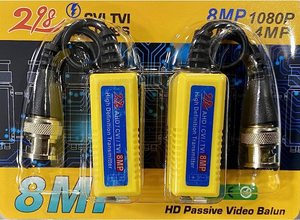 8MP/4K Passive HD BNC Video Balun Transceiver (1 Pair) via RJ45 Cable | AHD/TVI/CVI/CVBS | PhoenixComputers.in