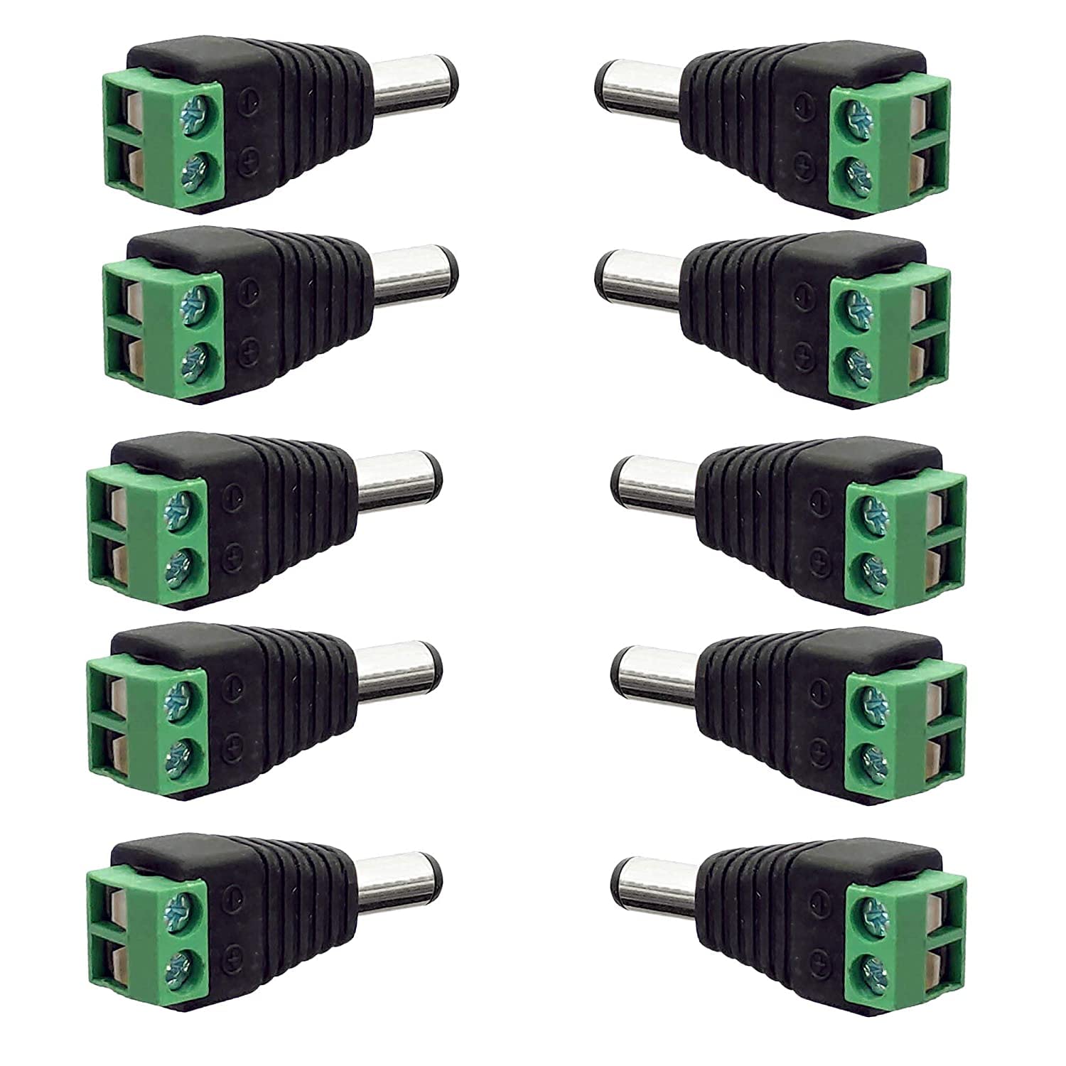 DC Power Male & Female Screw Type Connector (1 Pair) | CCTV Power Connector | PhoenixComputers.in