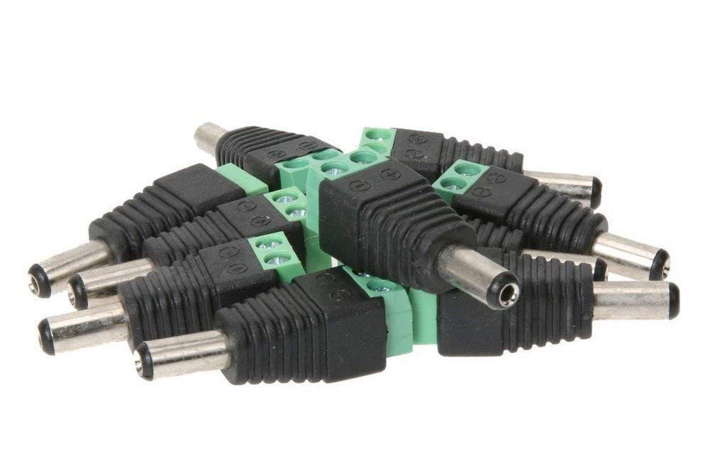 DC Power Male & Female Screw Type Connector (1 Pair) | CCTV Power Connector | PhoenixComputers.in