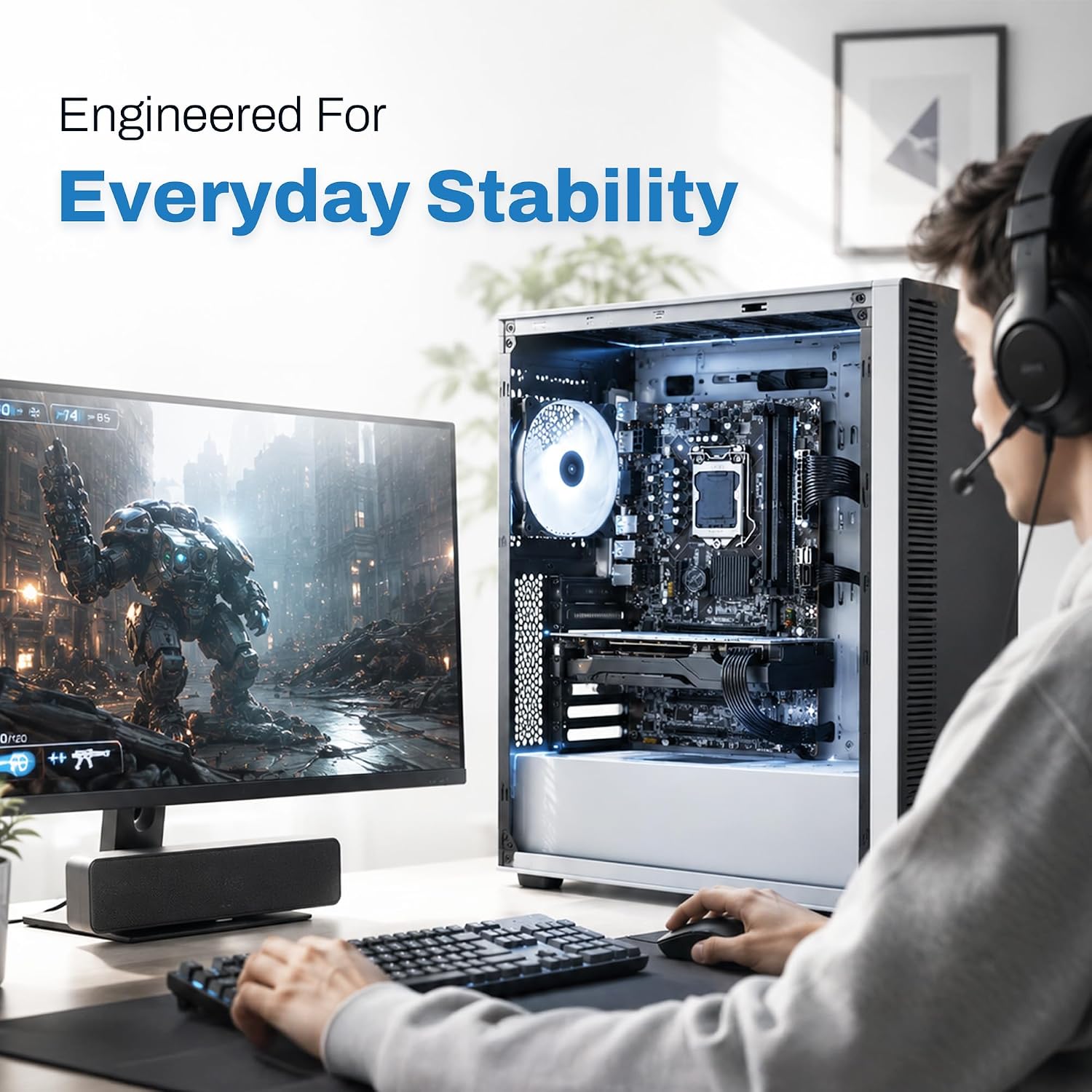 EVM H110 DDR4 Micro-ATX Motherboard | LGA 1151 | Intel 6th & 7th Gen Support | M.2 NVMe | PhoenixComputers.in