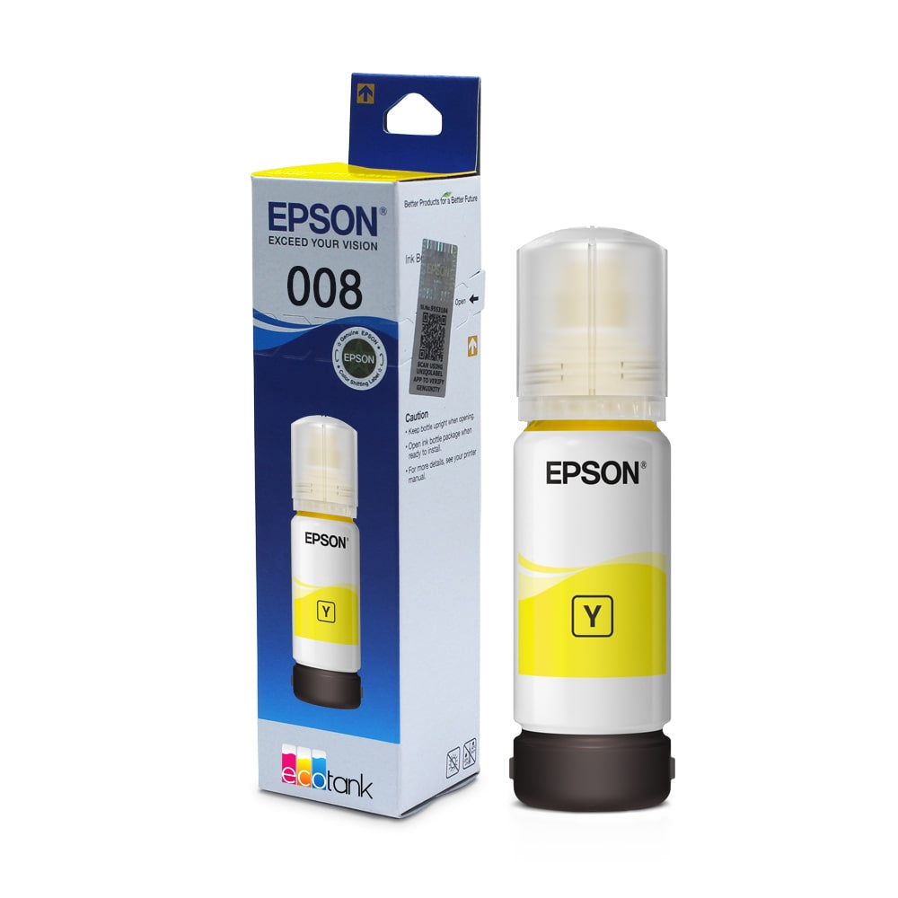 Epson 008 Ink Bottle – Yellow | PhoenixComputers.in