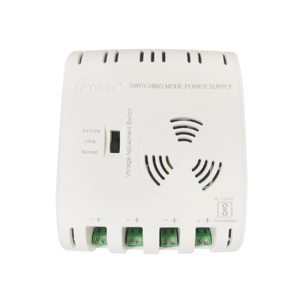 FYBER 12V 4 Channel CCTV SMPS Power Supply | Independent Output Power Supply for HD Analog CCTV Cameras | PhoenixComputers.in