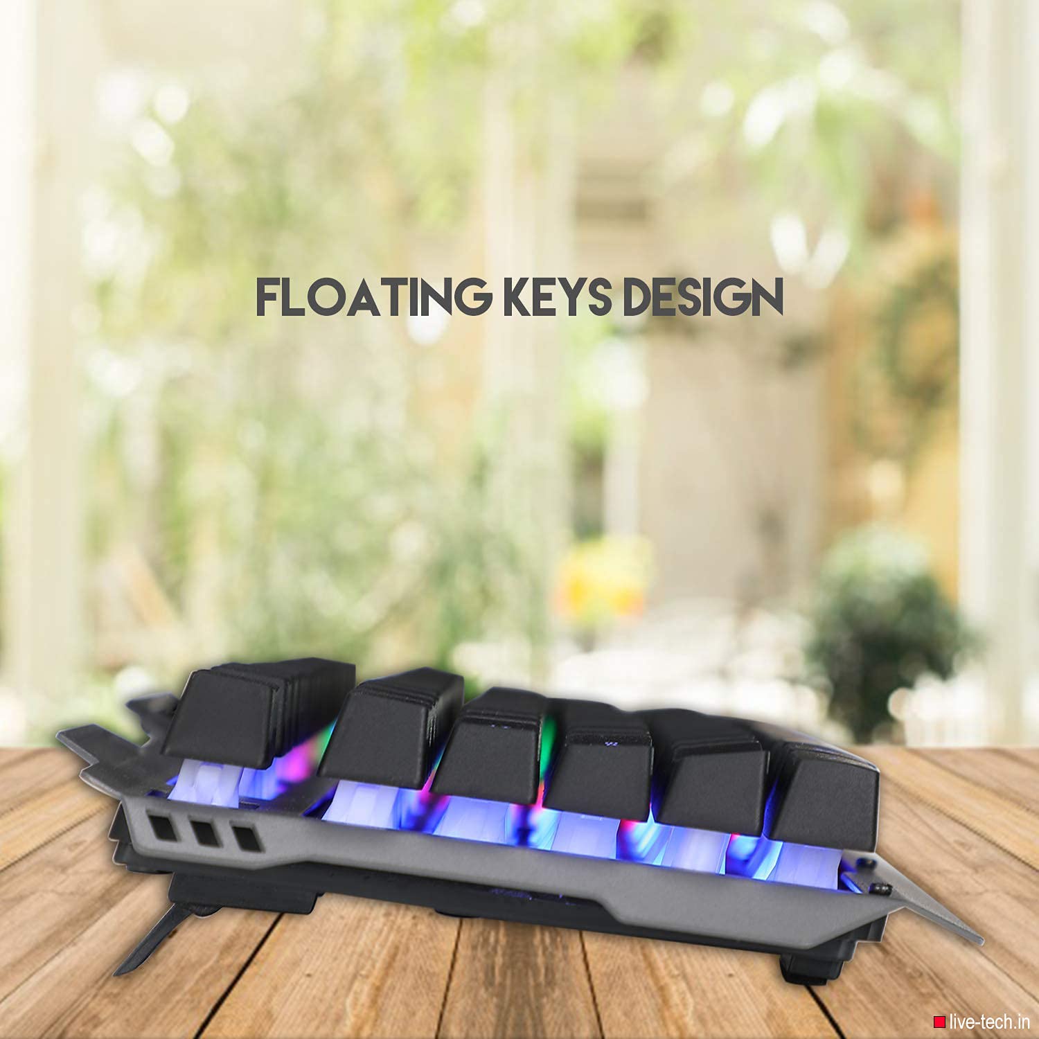 Live Tech Evon Wired Gaming Keyboard & Mouse Combo | LED Backlit | USB | PhoenixComputers.in