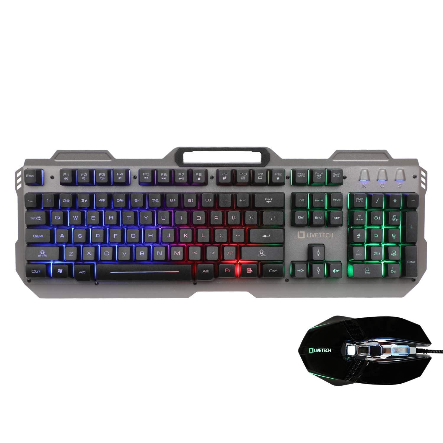 Live Tech Evon Wired Gaming Keyboard & Mouse Combo | LED Backlit | USB | PhoenixComputers.in